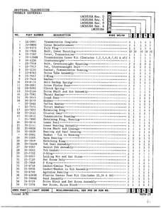 Transmission Page 2 Diagram and Parts List for 6530A REV A Norge Washer