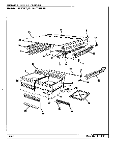 Chest Of Drawers Diagram and Parts List for NNT199KAC CC68A Norge Refrigerator