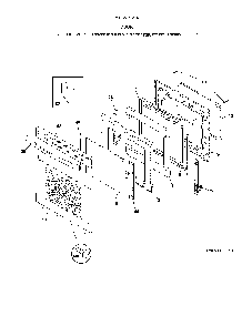 Door Diagram and Parts List for 79095073315  Kenmore Range