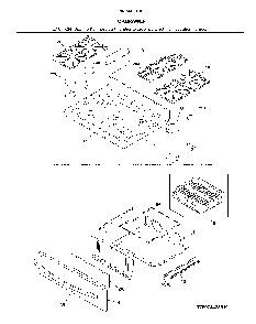 Top/Drawer Diagram and Parts List for 79074423810  Kenmore Range