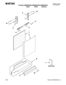 Part Location Diagram of W10199769 Whirlpool PANEL