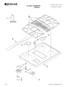 Part Location Diagram of WP7504P260-60 Whirlpool Burner Cap