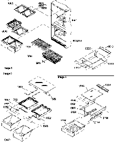 Shelving Assemblies Diagram and Parts List for BG20TL-P1196510WL  Amana Refrigerator