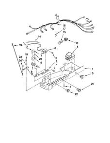 Control Parts Diagram and Parts List for CS22CFXTS05  Crosley Refrigerator