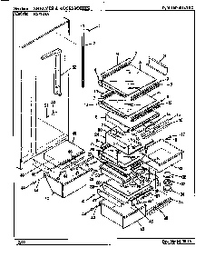 Shelves & Accessories Diagram and Parts List for ERSW24A AM81F Maytag Refrigerator