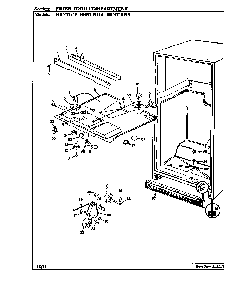 Fresh Food Compartment Diagram and Parts List for HRNT1919 BF65B Maytag Refrigerator