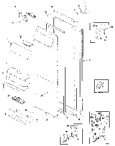 Fresh Food Door Diagram and Parts List for JRSD246B MBQ82A Jenn-Air Refrigerator