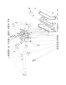 Water Inlet Parts Diagram and Parts List for MXR40PDATS  Maytag Washer