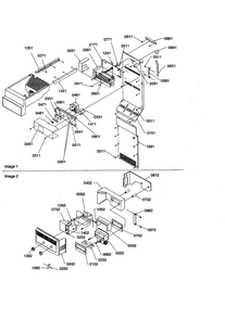 Ice Maker/control Assembly Diagram and Parts List for SZD26VE-P1315207WE  Amana Refrigerator