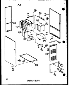 Part Location Diagram of C9458907 Whirlpool Blower door