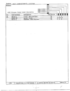 Unit Compartment And System Page 3 Diagram and Parts List for 21153-0B  Admiral Refrigerator