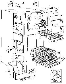 Freezer Compartment Diagram and Parts List for JRS226B MAQ21B Jenn-Air Refrigerator