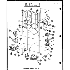 Control Panel Parts 2 Diagram and Parts List for EG3,12-1 P54688-5C Amana Air Conditioner