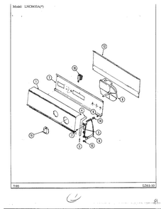 Part Location Diagram of 53-1966 Maytag Manual, use & care