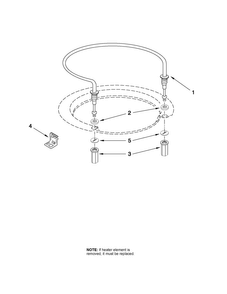 Heater Parts Diagram and Parts List for MDB4709AWB4  Maytag Dishwasher