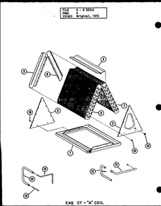A Coil 1 Diagram and Parts List for D54921-20 P54921-20C Amana Air Conditioner