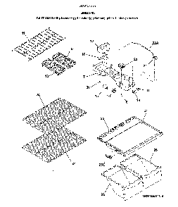 Shelves Diagram and Parts List for 25360412616  Kenmore Refrigerator