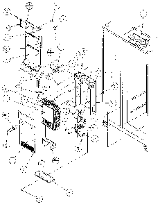 Evaporator And Air Handling Diagram and Parts List for 36798-P1152602W  Amana Refrigerator
