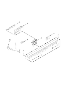 Control Panel And Latch Parts Diagram and Parts List for JDB9200CWS2  Jenn-Air Dishwasher