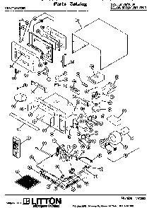 Section 2 Diagram and Parts List for 70 1008 Amana Microwave