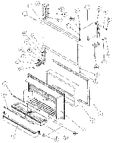 Freezer Door Diagram and Parts List for 85161-P1117111W  Amana Refrigerator