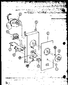 Timer Diagram and Parts List for RS60 P76695-15M Amana Microwave