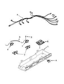 Control Box Parts Diagram and Parts List for 8MSF25N4BW02  Maytag Refrigerator