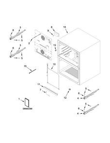Part Location Diagram of W10621524 Whirlpool SCREW