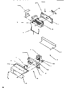 Icemaker Diagram and Parts List for SSD522SW-P1184702WW  Amana Refrigerator