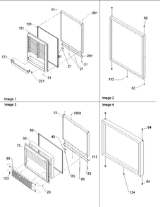 Door Assy Diagram and Parts List for BB20VPSE-P1321308WB  Amana Refrigerator