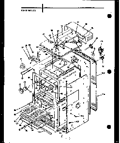 Oven Cavity Diagram and Parts List for AO-24AT-P85010-1S  Amana Wall Oven