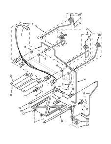 Manifold Parts Diagram and Parts List for AGR5844VDS5  Amana Range