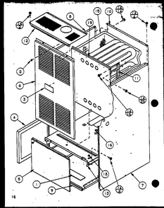 Section 5 Diagram and Parts List for GHI115A35CV P6983142F Amana Heater