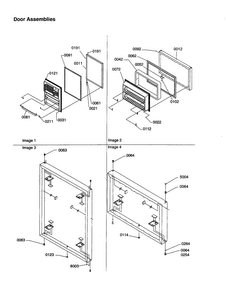 Door Assemblies Diagram and Parts List for TX18VE-P1301702WE  Amana Refrigerator