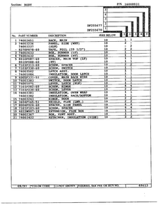 Body Page 2 Diagram and Parts List for DF255670  Magic Chef Range