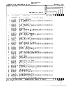 Unit Compartment And System Page 2 Diagram and Parts List for 19802-0A  Admiral Refrigerator