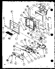 Ice And Water Cavity Diagram and Parts List for SZD27KPL-P1101206WL  Amana Refrigerator
