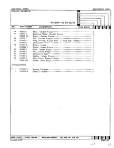 Doors Page 3 Diagram and Parts List for 19804-0A  Admiral Refrigerator
