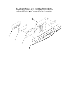 Control Panel And Latch Parts Diagram and Parts List for MDC4650AWB3  Maytag Dishwasher