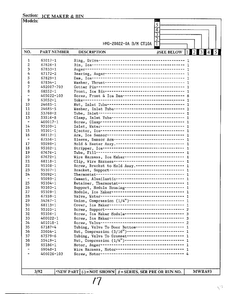 Ice Maker And Bin Page 2 Diagram and Parts List for 20022-0A  Admiral Refrigerator