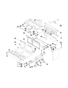 48" Chassis Parts Diagram and Parts List for JLRP548WP00  Jenn-Air Range