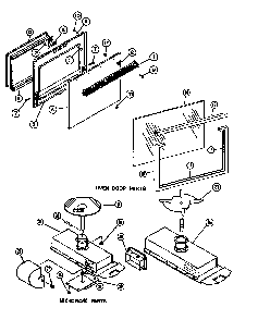 Page 3 Diagram and Parts List for MRR-1000-P8551401S  Amana Microwave Oven Combo