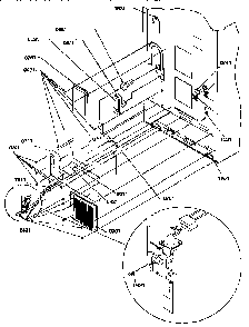 Cabinet Back Diagram and Parts List for 67275-P1311001WE  Amana Refrigerator