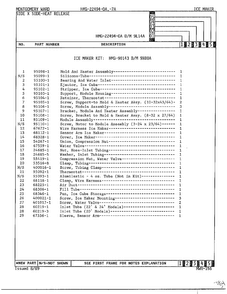 Ice Maker Page 2 Diagram and Parts List for 22494-OA  Admiral Refrigerator
