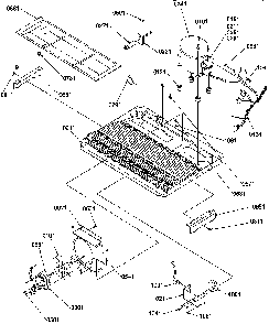Machine Compartment Diagram and Parts List for SXD322S2L-P1305702WL  Amana Refrigerator