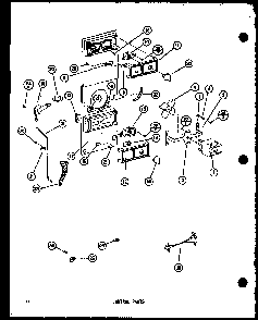 Control Parts Diagram and Parts List for TM14KL-P7705206WL  Amana Refrigerator