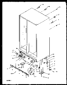 Drain Rollers Diagram and Parts List for 2599CIWEL-P1170601WL  Amana Refrigerator