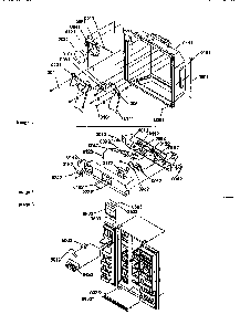Ice&water Cavity/elec. Brkt/toe Gri Diagram and Parts List for SRD27SE-P1190329WE  Amana Refrigerator
