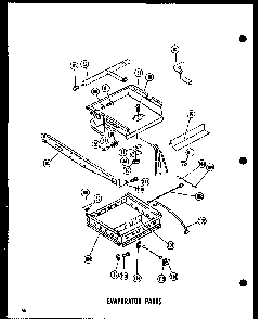 Evaporator Parts Diagram and Parts List for EIM5-H-P60119-2W  Amana Ice Maker