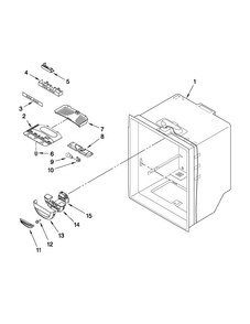 Refrigerator Liner Parts Diagram and Parts List for ABB1924WEB2  Amana Refrigerator